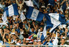 Sheffield Wednesday supporters at the Rumbelows League Cup Final against Manchester United , Wembley Stadium