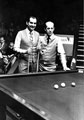 Ray Readon (left) and Graham Miles, Embassy World Snooker Championship, Crucible Theatre, Tudor Square