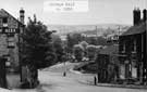 Oughtibridge. Bridge Hill, c. 1958 showing (left) No. 5 Cock Inn 