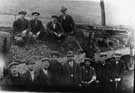 Construction workers at the Ewden Valley reservoirs (either More Hall or Broomhead)