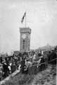 Stocksbridge Clock Tower War Memorial, Manchester Road on Armistice Day, 1924