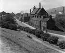 View from Clock Tower Gardens  on Nanny Hill, looking towards Manchester Road and St Matthias Church, 1948