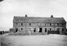 Row of houses at Bolsterstone built with stone from Castle Farm