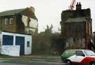 137-143 Attercliffe Common (junction with Leigh Street) under demolition, Attercliffe, Sheffield