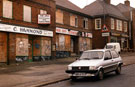 C. Hammond, fruit and vegetables, Paik Off-Licence, Wines and Spirits (No. 29), and Shirecliffe Fish Bar, Longley Avenue West C. Hammond, fruit and vegetables, Paik Off-Licence, Wines and Spirits (No. 29), and Shirecliffe Fish Bar, Longley Avenue West