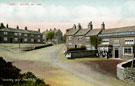 Wadsley Village looking towards Church Lane. Horse and Jockey public house, No. 250 Wadsley Lane, right. Crabtree Lane, left. Cottages in background include the Post Office 