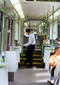 Interior of Sheffield Supertram, 1994