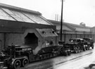 Thomas Firth and John Brown Ltd., transporting a large casting