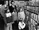 Opening of Limpsfield Library, Limpsfield Junior School, Jenkin Avenue, showing left to right Alan Clayton, headteacher; Councillor Peter Price; Councillor Enid Hattersley and children from the school Opening of Limpsfield Library, Limpsfield Junior School, Jenkin Avenue, showing left to right Alan Clayton, headteacher; Councillor Peter Price; Councillor Enid Hattersley and children from the school