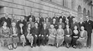 View: u07261 Sheffield Musical Union officers and committee pictured outside the City Hall, Barkers Pool