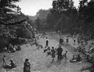 The 'Holidays at Home' scheme, World War 2. People having picnics at Forge Dam, 1943.