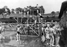 The 'Holidays at Home' scheme, World War 2.  Longley Park swimming pool, 1943