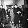 Women queuing for an unknown purpose, in connection with Sheffield and Ecclesall Co-operative Society Ltd.