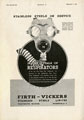 Advertisement for Firth-Vickers Stainless Steels Ltd used in respirators (gas masks)