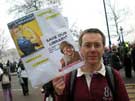 Sheffield library worker at the anti-austerity demonstration in London