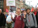 Sheffield library workers at the anti-austerity demonstration in London