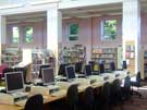 Manor Library, Ridgeway Road after refurbishment showing the People's Network