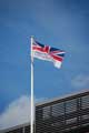 View: a00685 Armed Forces Day flag above Sheffield Central Fire Station