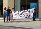 Smash the Fash at a protest against an  English Defence League (EDL) visit to Sheffield