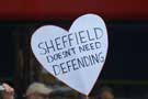 View: a01003 'Sheffield Doesn't Need Defending' demonstration against an English Defence League (EDL) visit to Sheffield