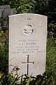 Christ Church churchyard, Fulwood, memorial to Flying Officer John Gordon Byrne, Flying Instructor, RAF, killed 28 Dec 1942, aged 22  