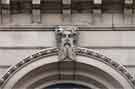 Carved head detail on the former Sheffield Trustee Savings Bank, now occupied by the Old Monk Public House, Nos. 103 - 107Norfolk Street