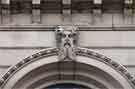 View: a01183 Carved head detail on the former Sheffield Trustee Savings Bank, now occupied by the Old Monk Public House, Nos. 103 - 107Norfolk Street