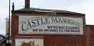 View: a01401 Building sign on side Mudford's Building on Exchange Street advertising the closure of Castle Market