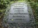 View: a01414 Stone Plaque Commemorating site of Salmon Pastures Schools (opened 1908 demolished 1997), Warren Street, (Five Weirs Walk) 