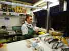 View: a01516 Fishmongers stall during the last days of Castle Market 
