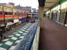 View: a01540 View of the outside Market stalls from the North Gallery during the last days of Castle Market 