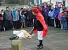 Handsworth Sword Dancers performing in Cross Street and Market Square, Woodhouse 