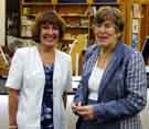 View: a01736 Janice Maskort, Head of Libraries, Archives and Information Services with Councillor Sylvia Dunkley at the Awards evening for the Six Book Challenge, Central Library Surrey Street