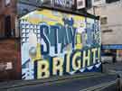 'Stay Bright' wall mural, Backfields 'Stay Bright' wall mural, Backfields