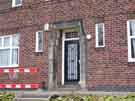 Doorway to former staff accommodation to the City General Hospital, later known as Northern General Hospital, Herries Road