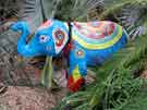 Elephant sculpture ('Heart' by Acres Hill Primary School), Winter Gardens, part of the 'Little Herd' Project.