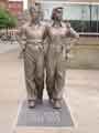 Women of Steel sculpture by Martin Jennings, outside Sheffield City Hall, Barkers Pool