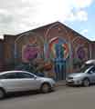 Mural by Foundry Art on the wall of Arundel Joinery, Arundel Street