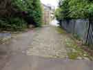Cobbled lane off Gleadless Road at Heeley Green