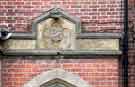 Carved stonework on Attercliffe Vestry Hall, No. 43 Attercliffe Common, birthplace of Sir Robert Hadfield