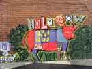 Mural of a cow by Skisms on Sharrow Vale Road