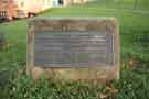 Plaque at the Crimean Monument at Addy Street, Upperthorpe