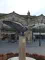 Allen the Peregrine, sculpture by Jason Heppenstall, outside Sheffield Midland railway stationSheaf Square