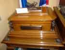 Oak Casket containing Sheffield roll of honour in the Salle Lawrence, Bapaume