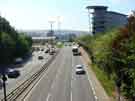 Parkway looking towards the city from Bernard Road bridge showing (right) Capita Hartshead, business management consultants, Hartshead House, No.2 Cutlers Gate