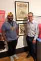 Lord Mayor, Councillor Magid Magid and Archives and Heritage Manager, Peter Evans, at the opening of the Circus! Show of Shows exhibition at Weston Park Museum