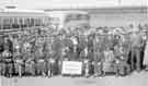 Group of elderly people from Stocksbridge on an outing, c. late 1940s or early 1950s.