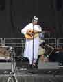 View: a04581 Spirit of Africa Festival (SO Africa), Tudor Square - Hassan Salih Nour, singer and multi-instrumentalist, from Eastern Sudan, playing the oud