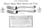 View: a04847 James Deakin and Sons Ltd., Sidney Works, Sidney Street and Matilda Street - the world famed Electro Sidney Silver Spoons and Forks, c. 1920
