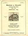 Watson and Gillott, electroplaters and manufacturers of silver and electroplated holloware, cased goods, spoons and forks, Caledonia Plate Works, Eyre lane, Sheffield - catalogue